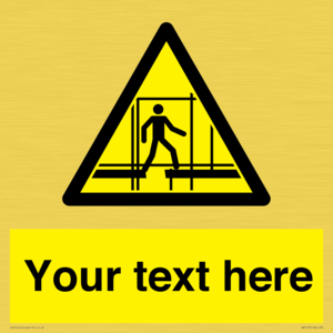 Custom Scaffold Incomplete Sign